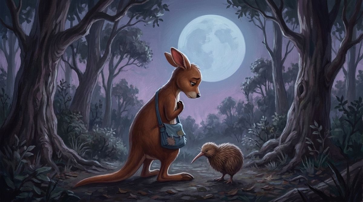 Interior artwork from Kodi's First Big Jump, plate 2