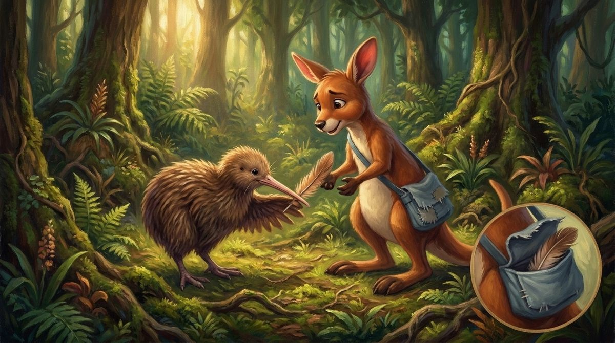 Interior artwork from Kodi's First Big Jump, plate 3