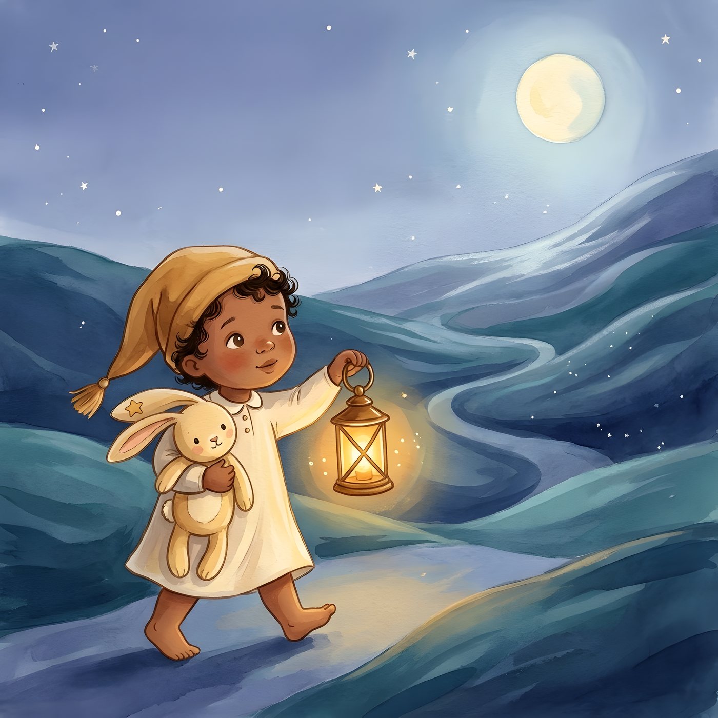 Interior illustration from The Land of Nod
