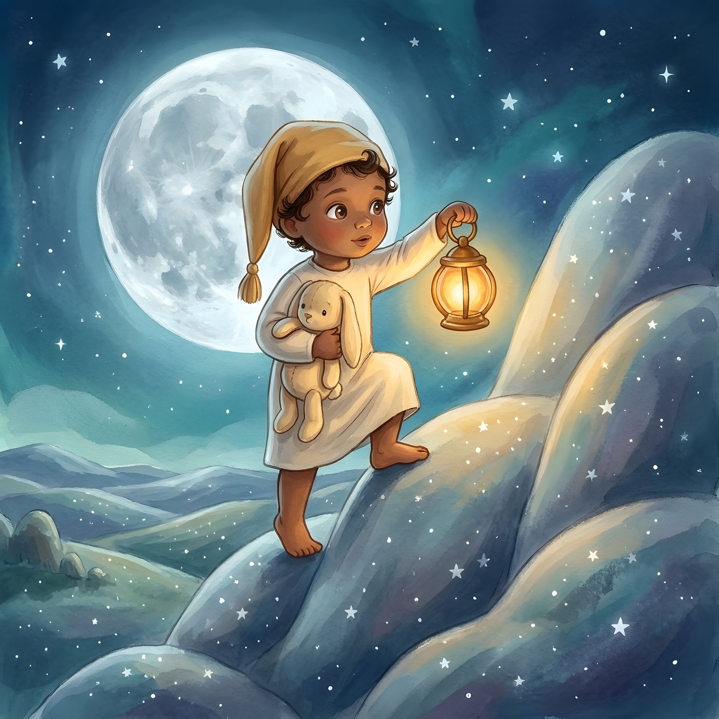 Interior illustration from The Land of Nod