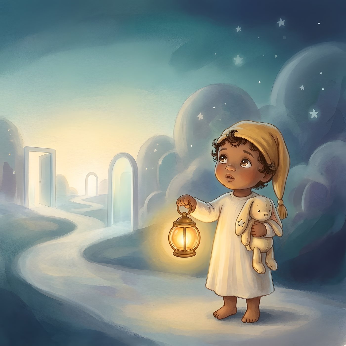 Interior illustration from The Land of Nod