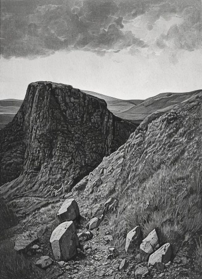 Interior artwork from Wuthering Heights, plate 2